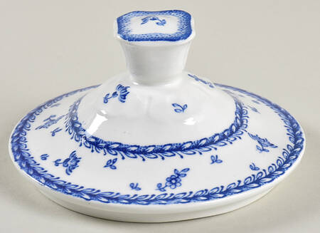 Finn Flower Blue (White Backgound) Lid for Sugar Bowl