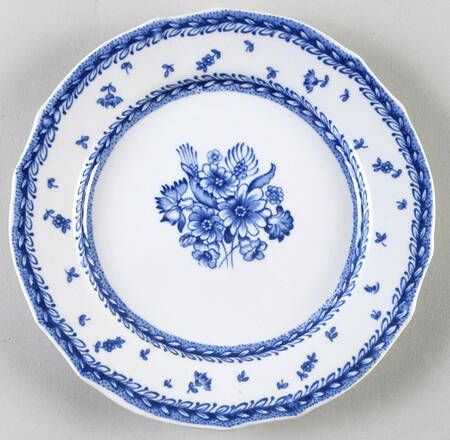 Finn Flower Blue (White Backgound) Bread & Butter Plate