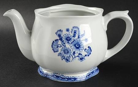 Finn Flower Blue (White Backgound) Teapot No Lid