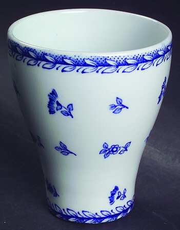 Finn Flower Blue (White Backgound) Tall China Tumbler