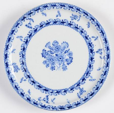 Finn Flower Blue (White Backgound) Plaque Wall