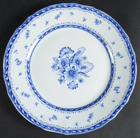 Finn Flower Blue (White Backgound) by Arabia of Finland