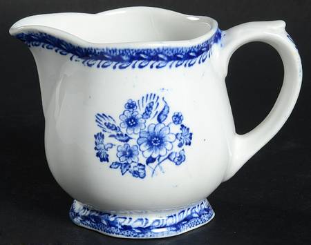 Finn Flower Blue (White Backgound) Creamer