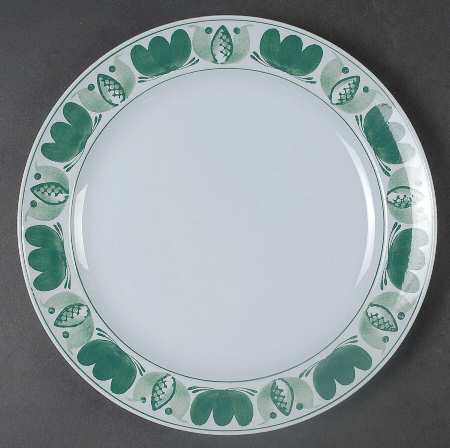 Green Laurel Luncheon Plate