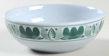 Green Laurel Coupe Cereal Bowl