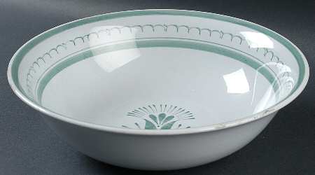 Green Thistle 10" Round Vegetable Bowl