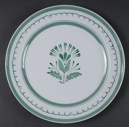 Green Thistle Luncheon Plate