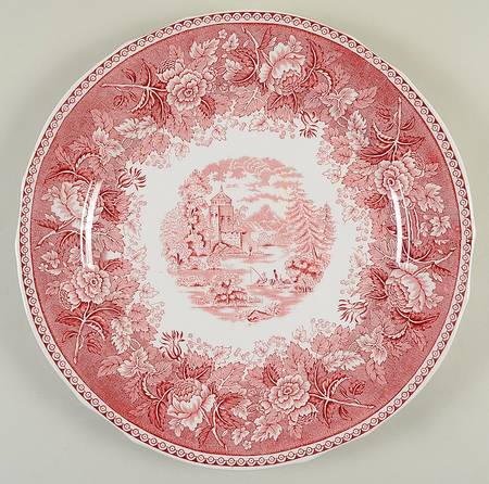 Landscape Red 13" Chop Plate (Round Platter)
