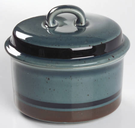 Meri Blue Sugar Bowl & Lid