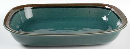 Meri Blue 11" Rectangular Baker