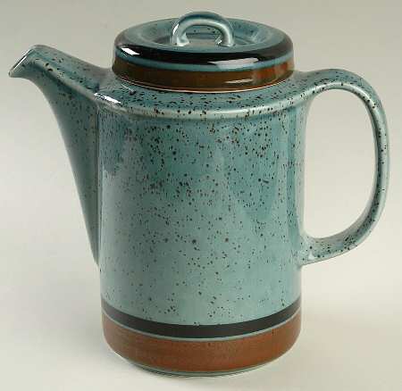 Meri Blue Coffee Pot & Lid