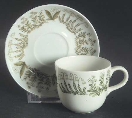 Polaris Flat Demitasse Cup & Saucer Set