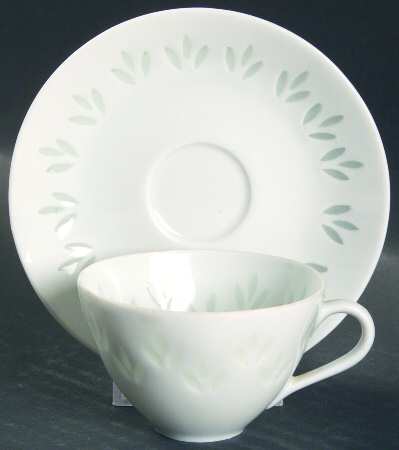 Rice (Grains) Flat Demitasse Cup & Saucer Set