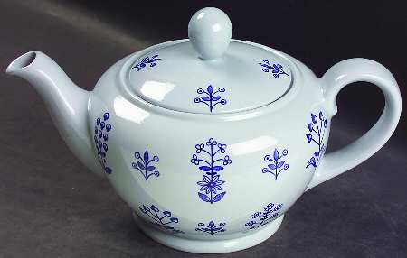 Tapestry Blue Teapot & Lid
