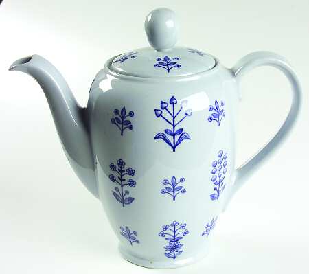 Tapestry Blue Coffee Pot & Lid