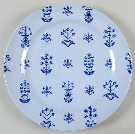 Tapestry Blue Luncheon Plate