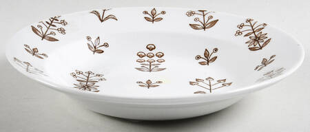 Tapestry Brown Rim Soup Bowl