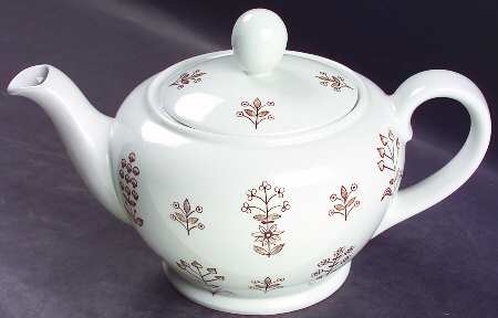 Tapestry Brown Teapot & Lid