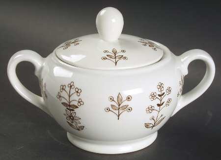 Tapestry Brown Sugar Bowl & Lid