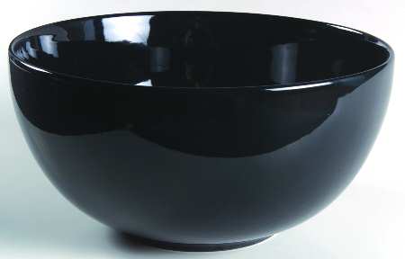 Teema Black 9" Round Vegetable Bowl