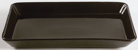 Teema Black 12" Rectangular Serving Platter