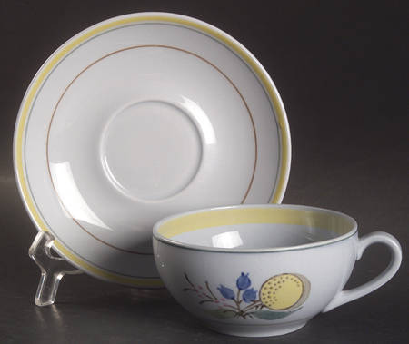 Windflower Flat Cup & Saucer Set