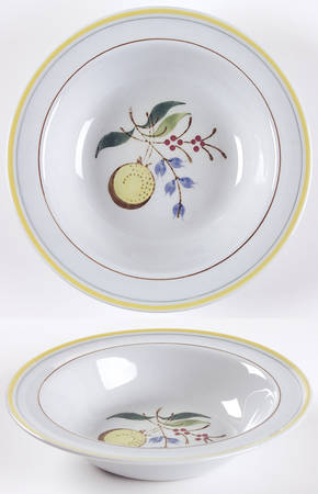 Windflower Rim Cereal Bowl