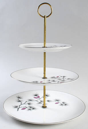 Southern Pines 3-Tiered Serving Tray (DP, SP, BB)