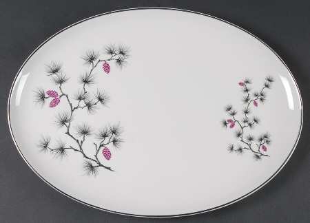 Southern Pines 15" Oval Serving Platter