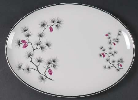 Southern Pines 13" Oval Serving Platter