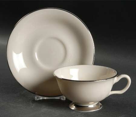 Stately Footed Cup & Saucer Set