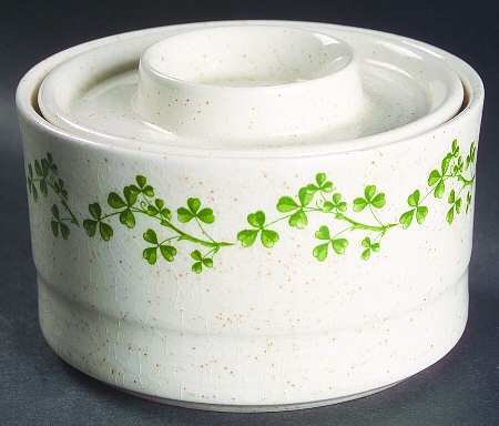 Wild Shamrock Sugar Bowl & Lid