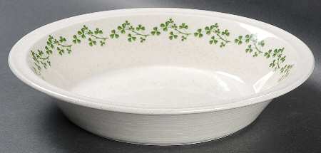 Wild Shamrock 9" Round Vegetable Bowl