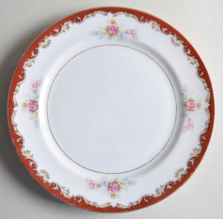 Burgundy Salad Plate by Arlen