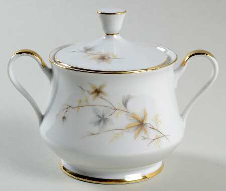 Maple Leaf Sugar Bowl & Lid