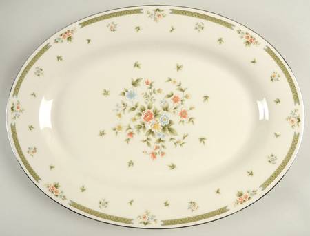 Spring Gardens 15" Oval Serving Platter