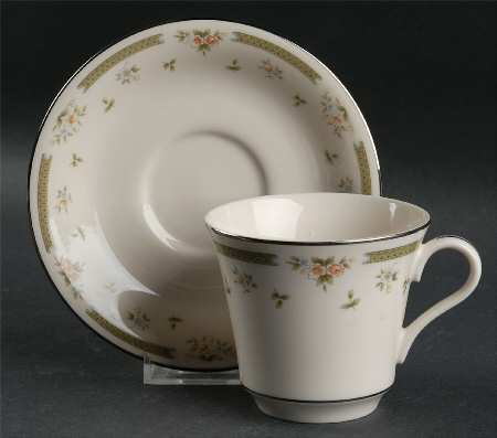 Spring Gardens Flat Cup & Saucer Set
