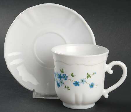 Veronica Flat Cup & Saucer Set