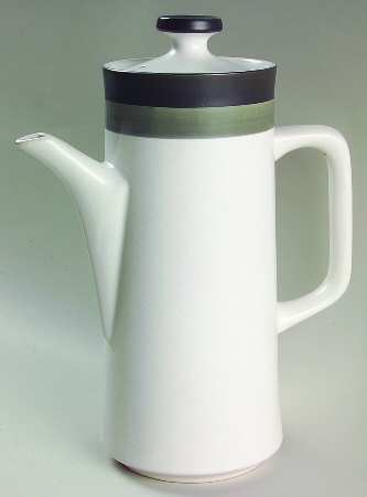 Black Foot Coffee Pot & Lid