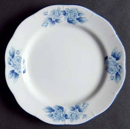 Blue Damask Bread & Butter Plate by Arita