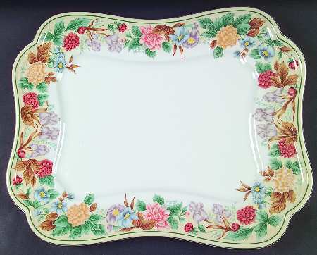 Country Garden 14" Rectangular Serving Platter