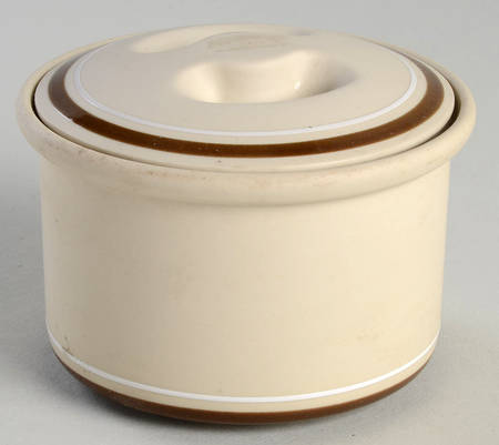 Genesis Beige Sugar Bowl & Lid