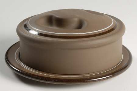 Genesis Brown Round Covered Butter
