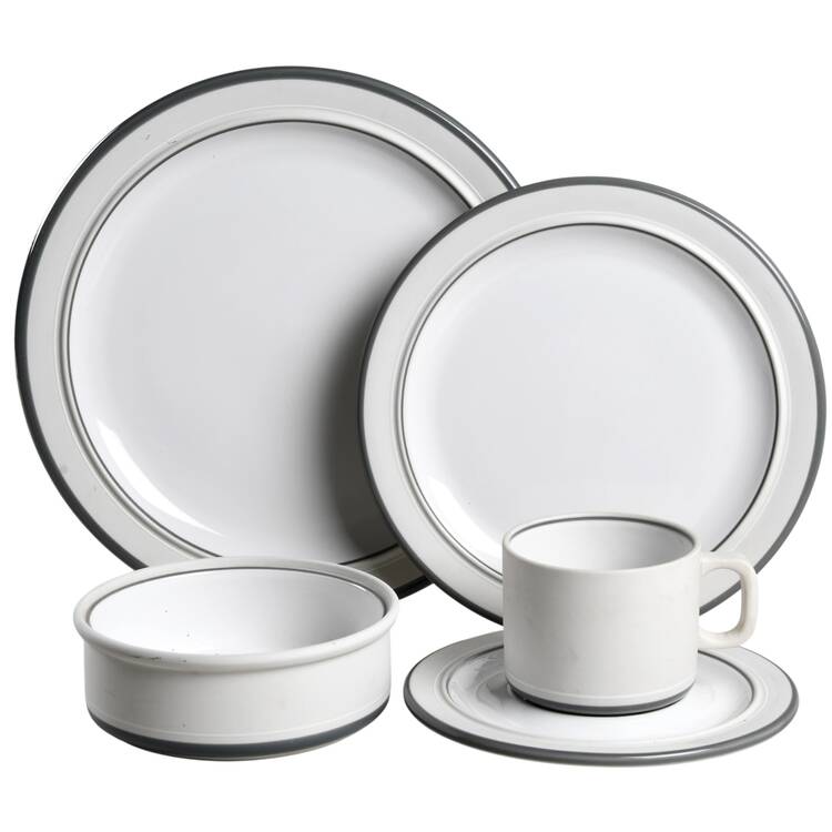 Genesis Grey 5 Piece Place Setting