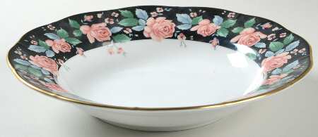 Victoria's Garden Large Rim Soup Bowl