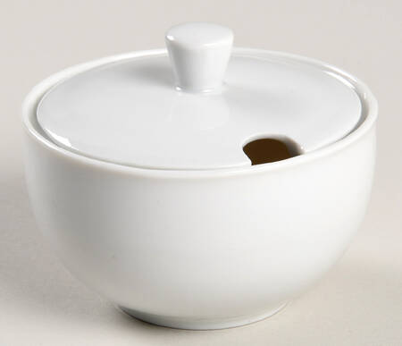 Arzberg White (Shape 1382) Mini Sugar Bowl & Lid