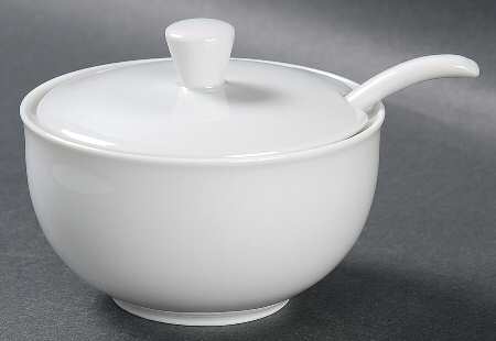Arzberg White (Shape 1382) Jam/Jelly & Lid W/Spoon
