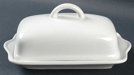 Arzberg White (Shape 1382) Square Covered Butter