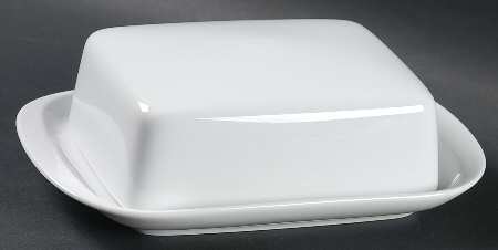 Arzberg White (Shape 1382) Square Covered Butter