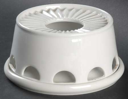 Arzberg White (Shape 1382) 2 Piece Warmer Stand